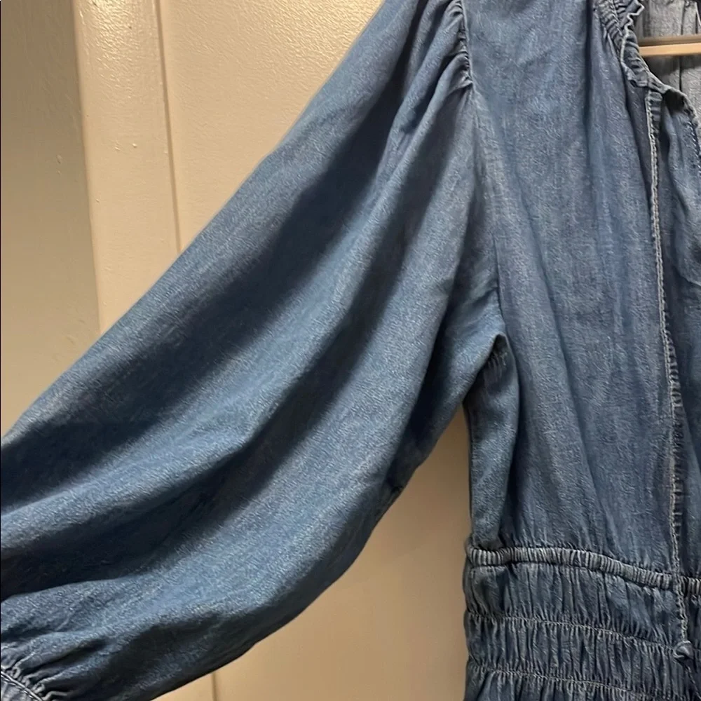 GAP Blue Long Sleeve Bishop Sundress - Picture 2 of 6